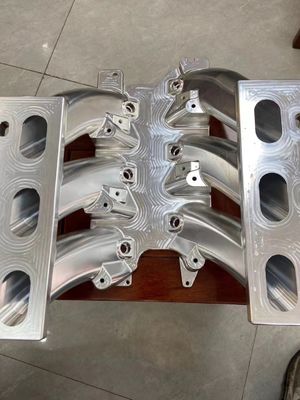 aluminum intake manifold made with 5 axis CNC milling machining low cost high quality