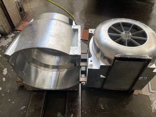 Cuerpo de motor de aluminio fabricado con 5 ejes de mecanizado CNC, fresado de precisión